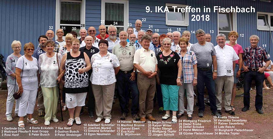 Gruppenfoto 9. IKA-Treffen in Fischbach 2018
